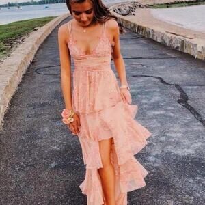 Alice McCall Dress Love Is Love Tiered Lace Maxi Gown Dress Size 2